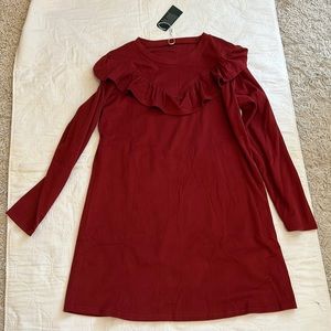 Burgundy dress, Size L